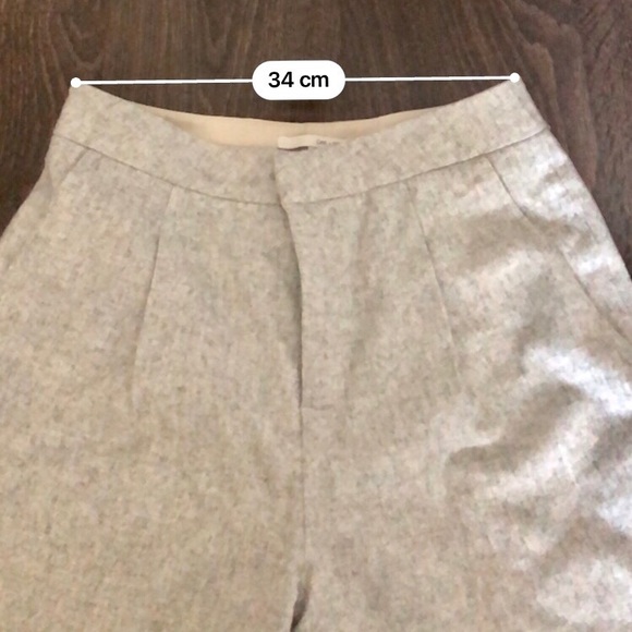 Oak and Fork Heathergray Wool Trousers - Picture 9 of 10